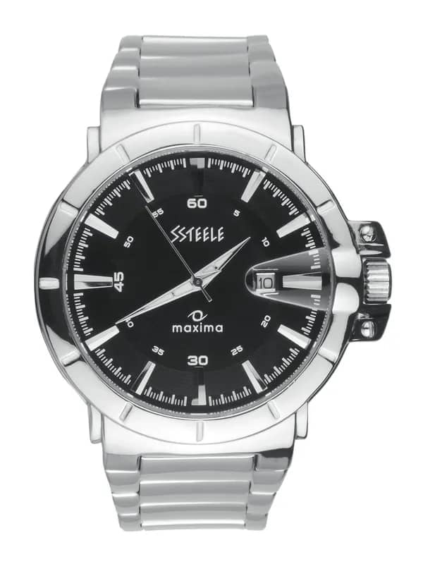 Maxima Ssteele Men Black Watch
