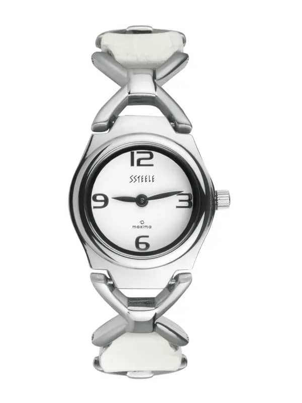 Maxima Women White Dial Watch
