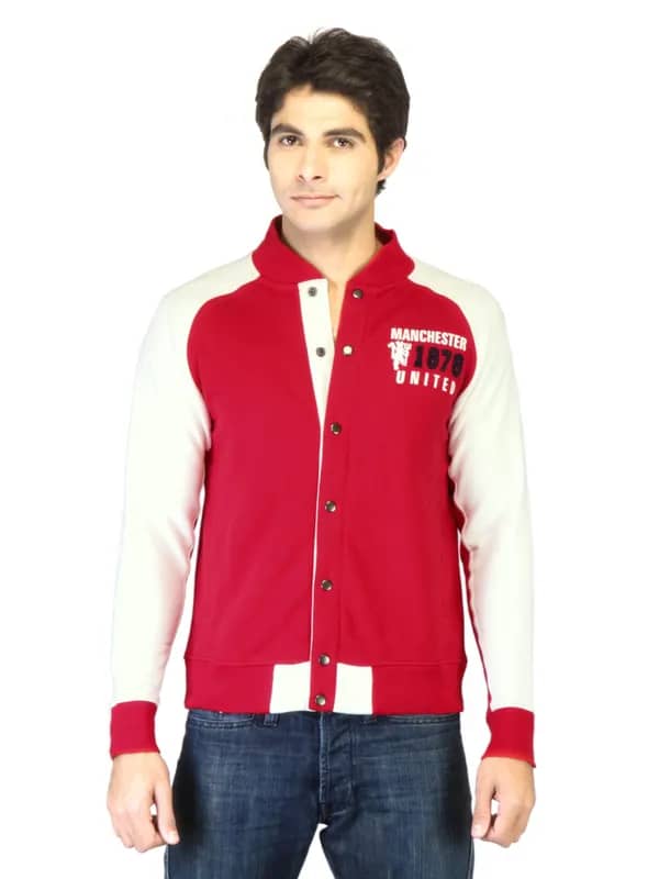 Manchester United Men Red Sweatshirt
