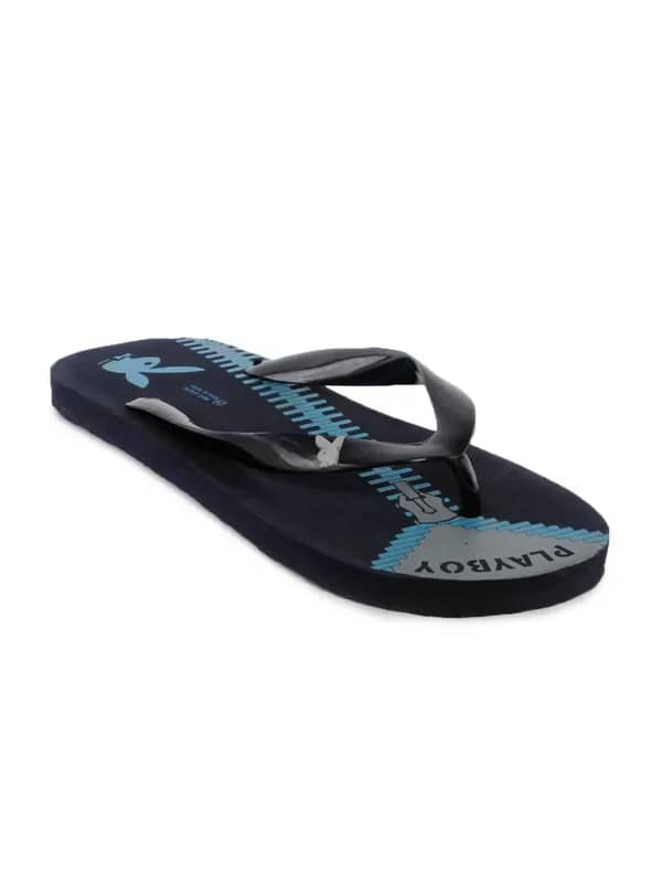 Playboy Men Navy Blue Flip Flops