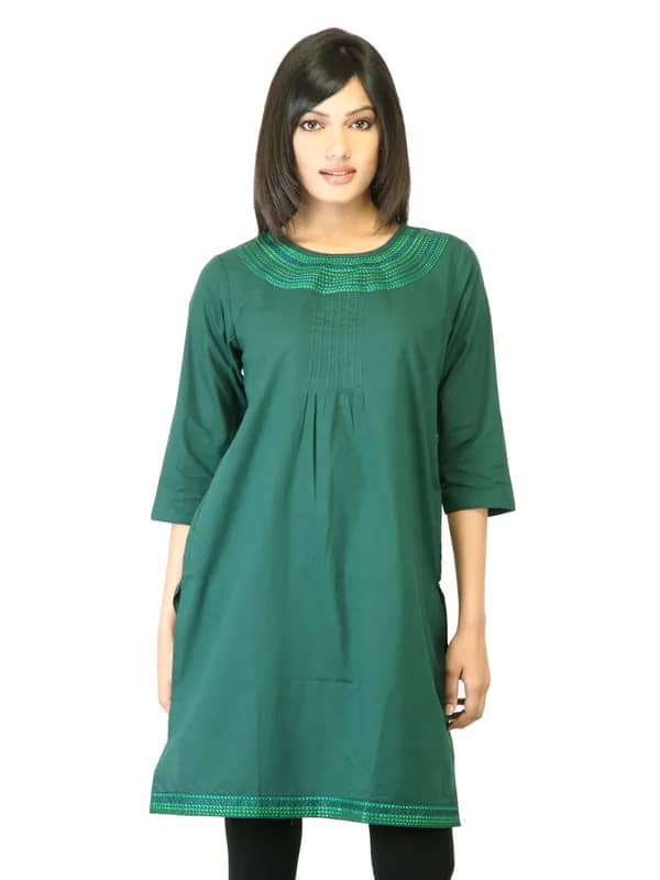 Folklore Women Green Kurta