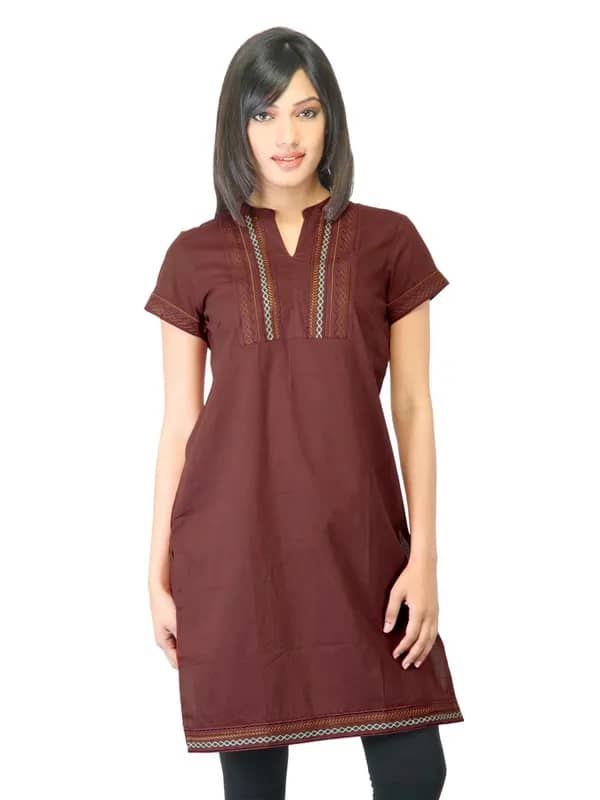 Folklore Women Maroon Kurta