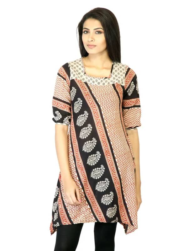 Mother Earth Women Beige Printed Kurta