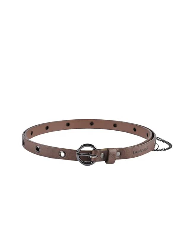 Fastrack Women Leatherette Brown Belt