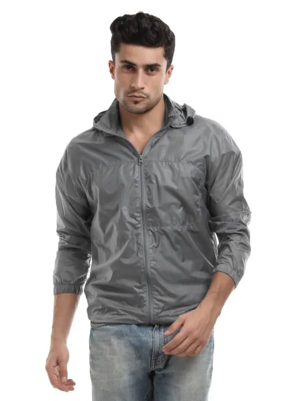 Wildcraft Men Grey Wind Cheater Jacket