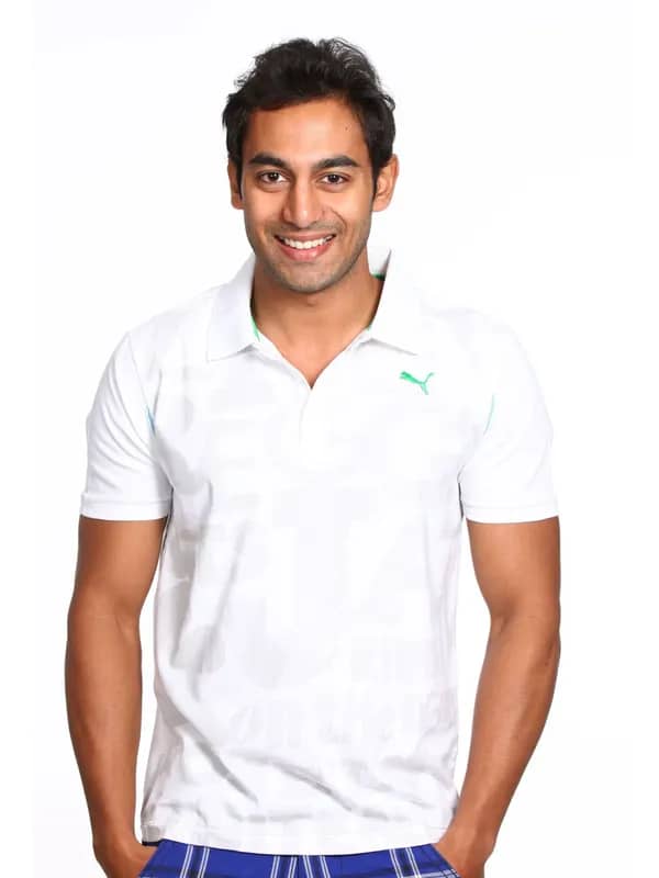Puma Men's White Polo T-shirt