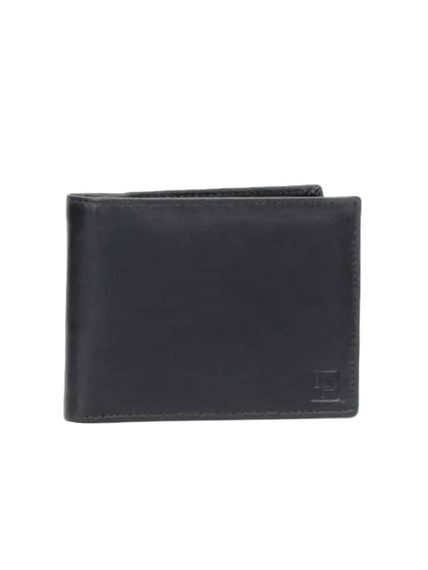 Lino Perros Men Leather Black Wallet