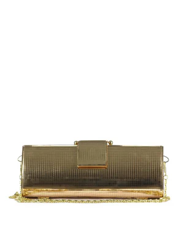 Lino Perros Women Gold Clutch