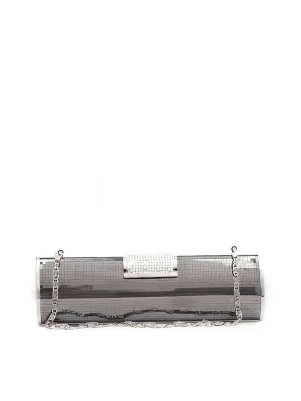 Lino Perros Gunmetal-Toned Clutch