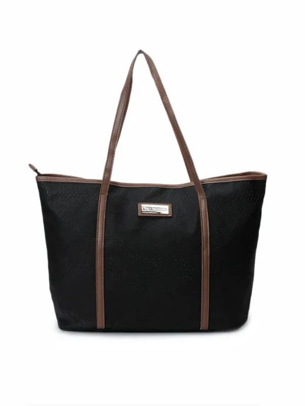 Lino Perros Women Leatherette Black Handbag