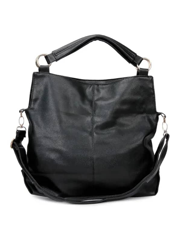 Lino Perros Women Leatherette Black Handbag