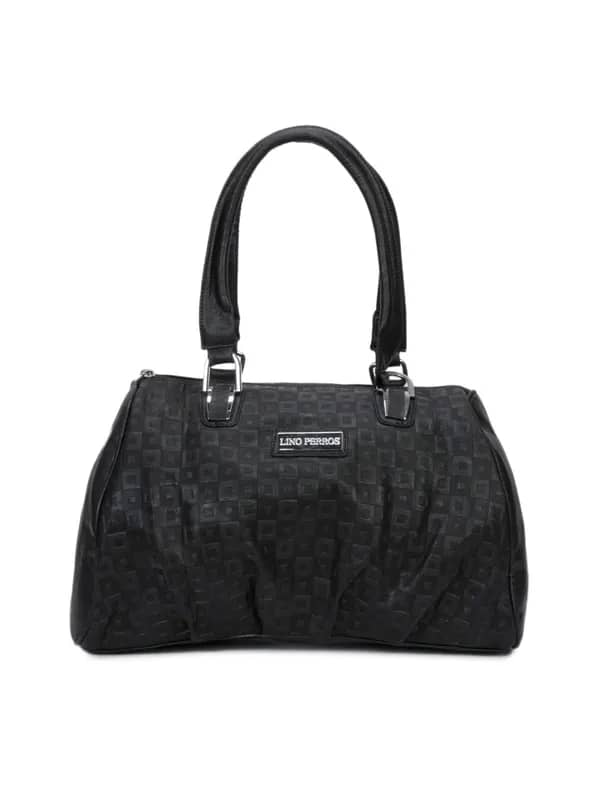 Lino Perros Women Leatherette Black Handbag