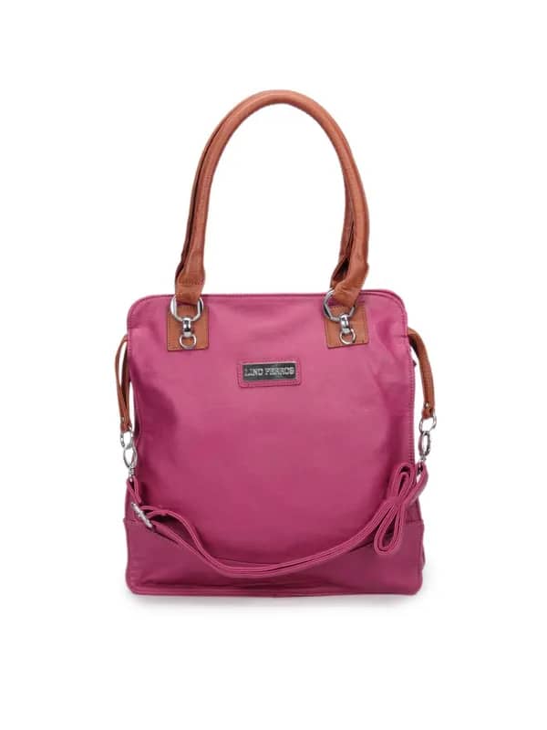 Lino Perros Women Leatherette Magenta Handbag
