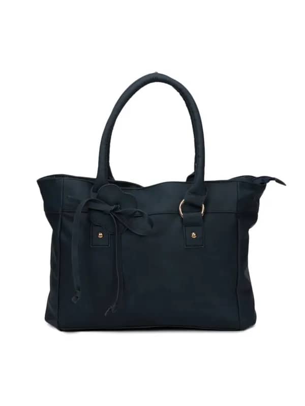 Lino Perros Women Leatherette Blue Handbag