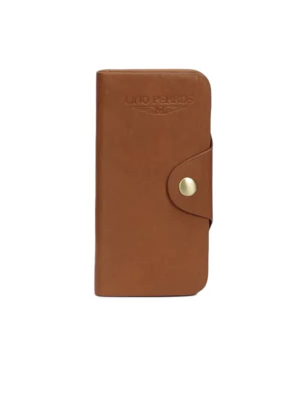Lino Perros Women Leather Tan Wallet