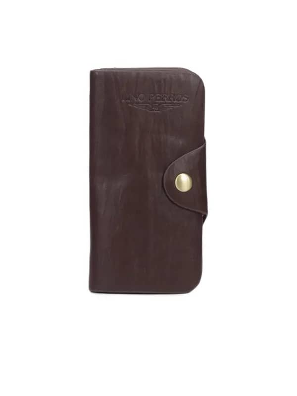 Lino Perros Women Leather Brown Wallet