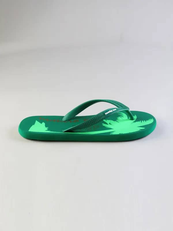 Numero Uno Men's Casual Graphic Green Flip Flop