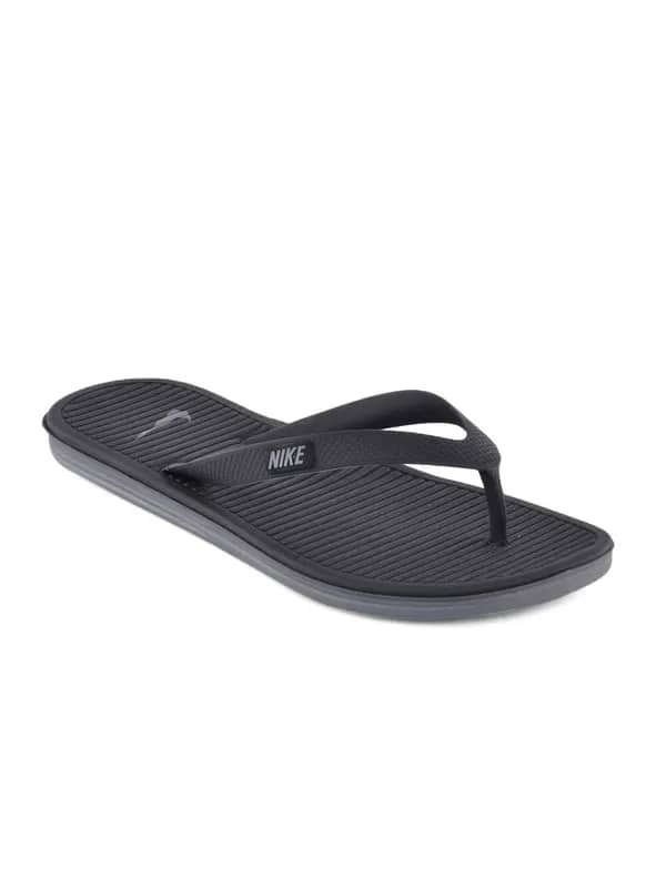 Nike Unisex Solarsoft Thong Black Flip Flops