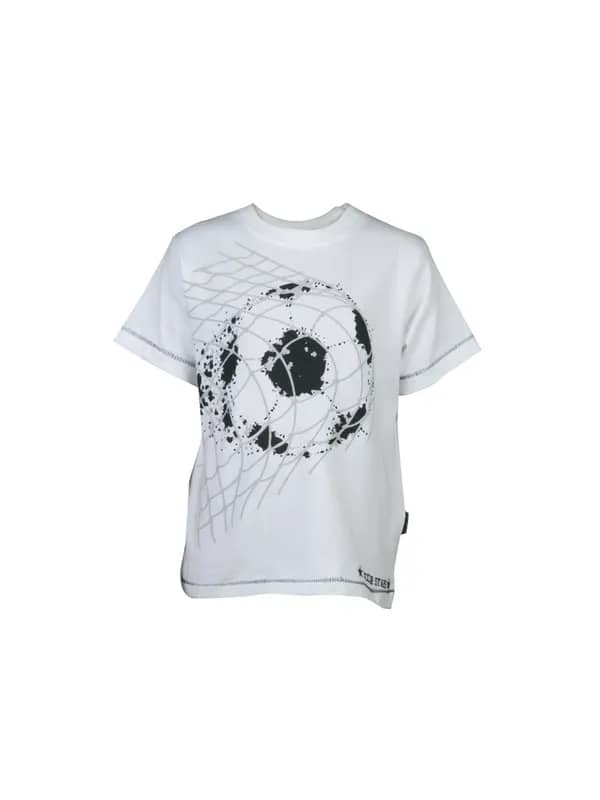 Doodle Kids Boys Soccer White T-Shirt