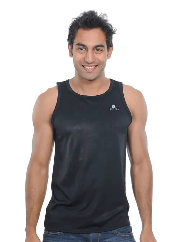 Domyos Men's Tank Respi Black T-shirt