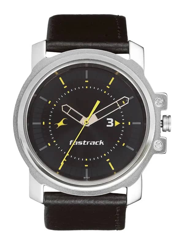 Fastrack Men Black Dial Watch NA3039SL02