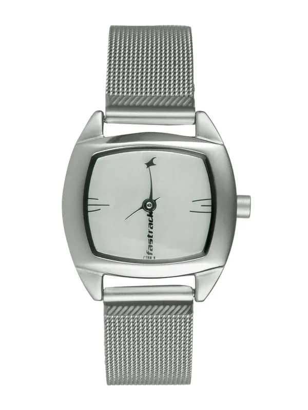 Fastrack Women Silver-Toned Dial Watch NA6001SM01