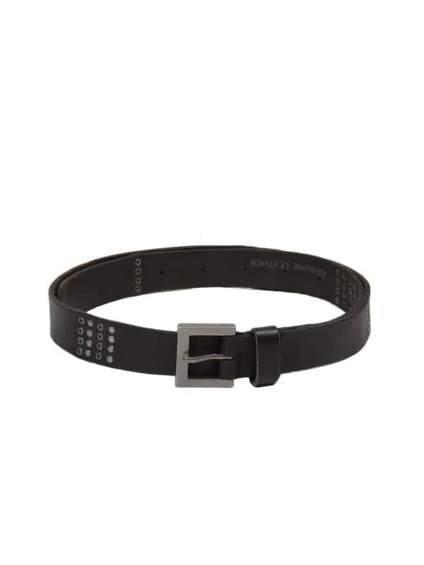 Wrangler Women Black Leather Belt