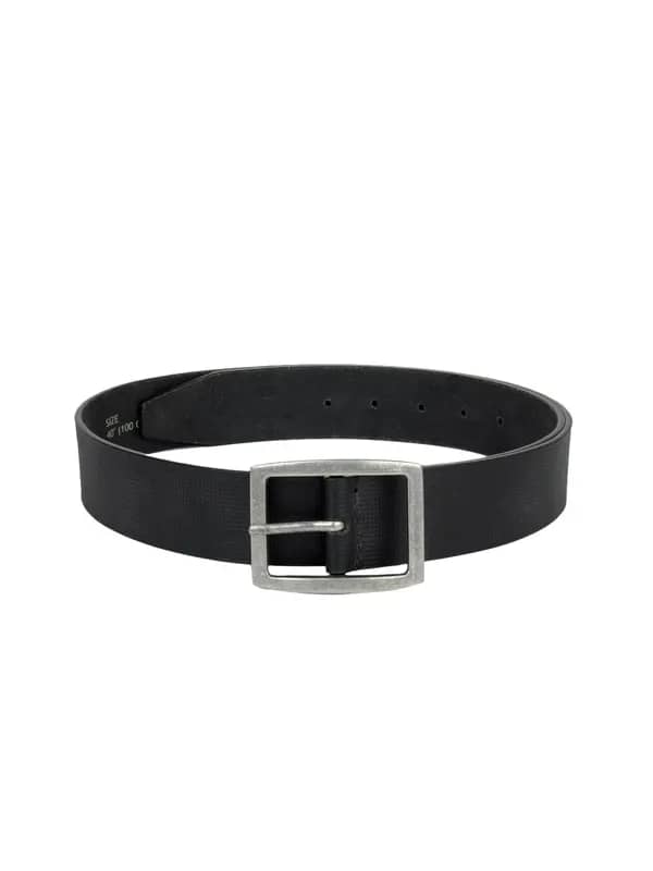 Wrangler Men Black Textured Belt