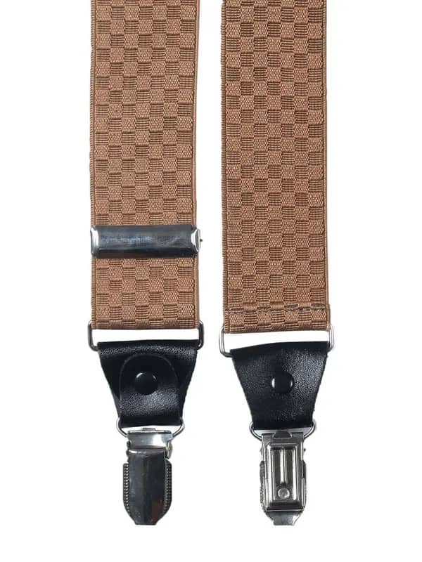 Lino Perros Men Light Brown Suspenders