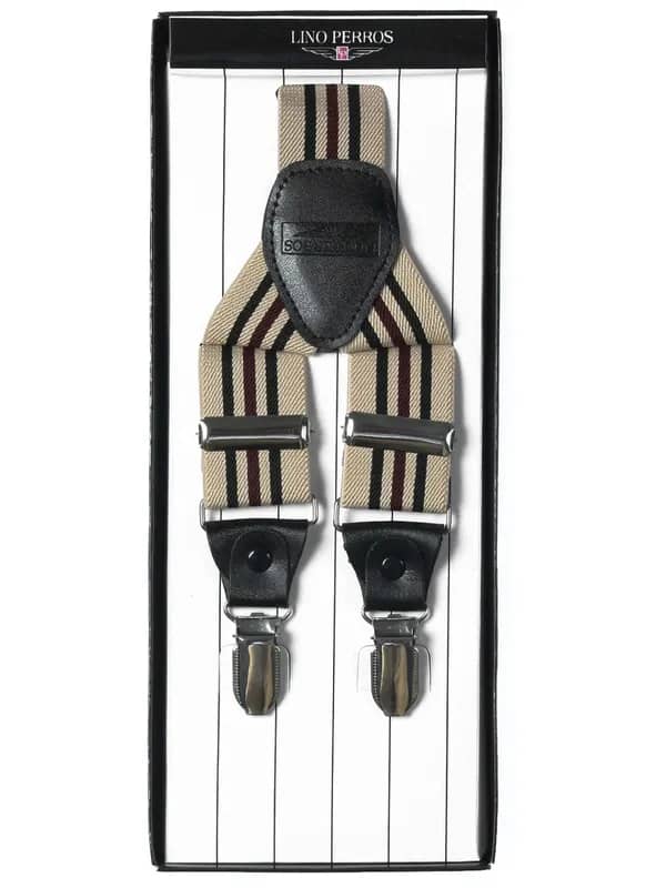 Lino Perros Men Beige Suspenders