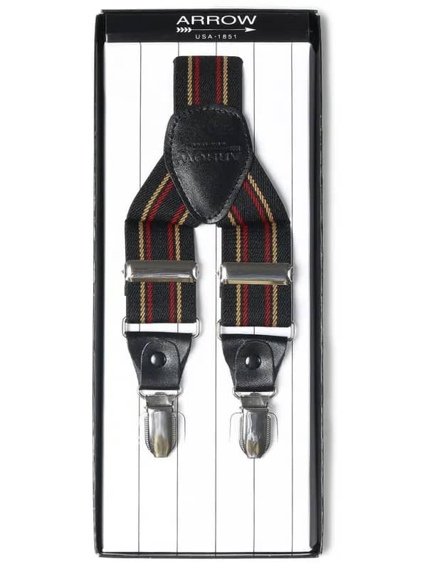 Arrow Men Black Suspenders