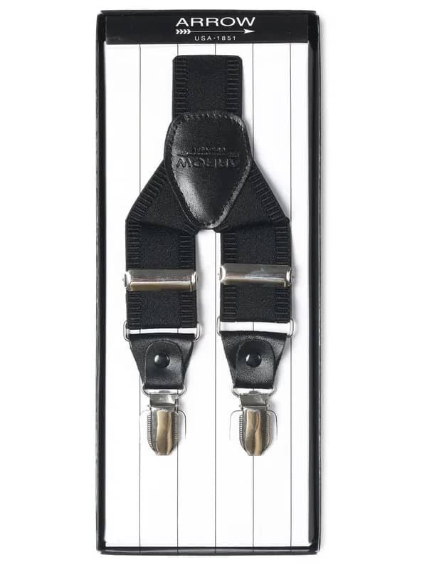 Arrow Men Black Suspenders