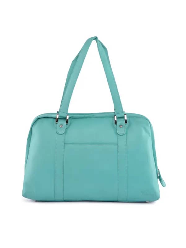 Hidekraft Women Leather Turquoise Blue Handbag