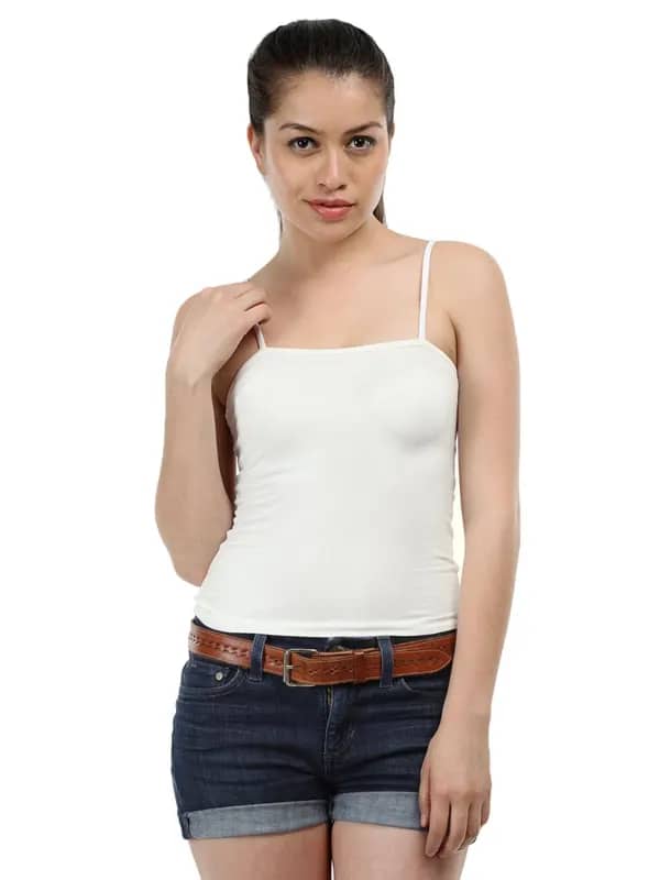 Femella Women White Camisole 005G