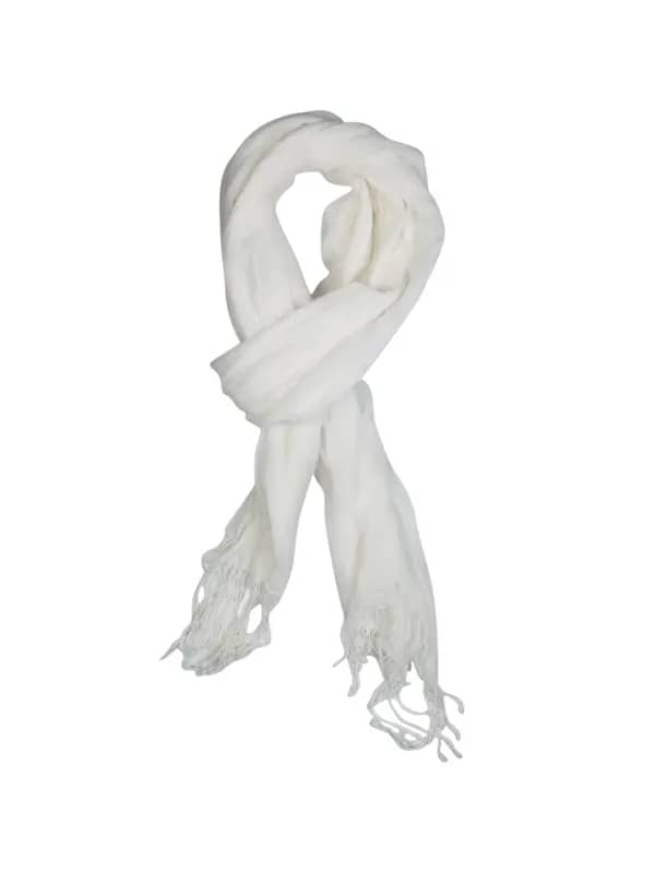 Femella Women White Scarf