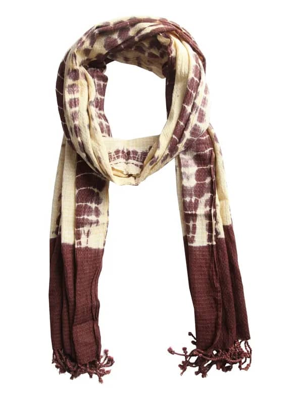 Femella Women Yellow & Brown Scarf