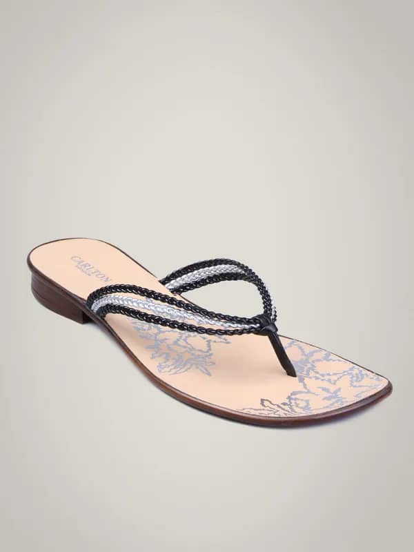 Carlton London Women Contemporary Black Flats