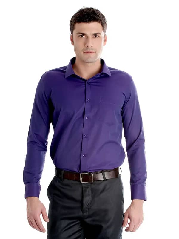 John Miller Men Purple Shirt