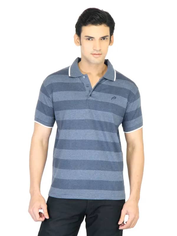 Proline Men Blue Polo T-Shirt