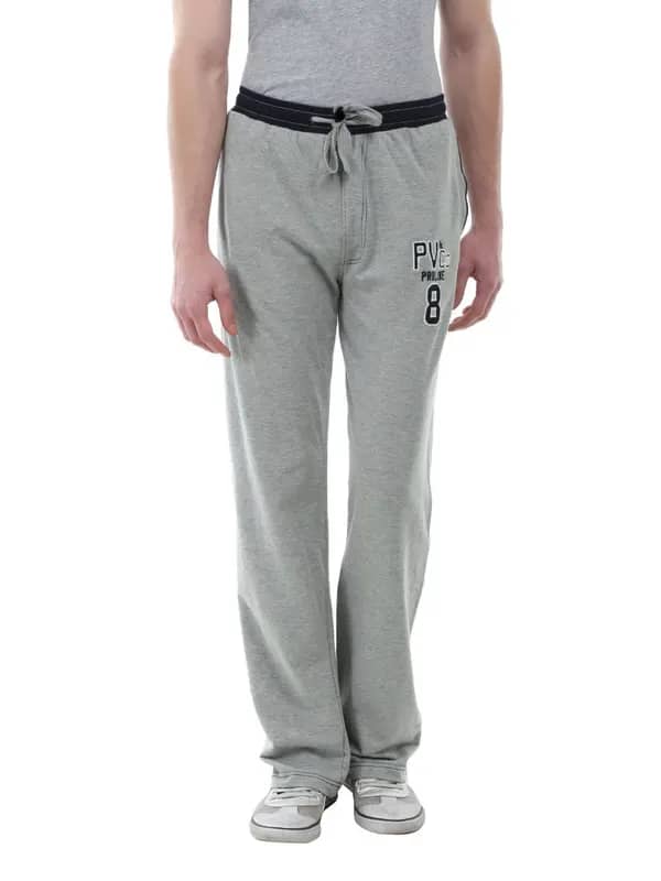 Proline Men Grey Melange Track Pants