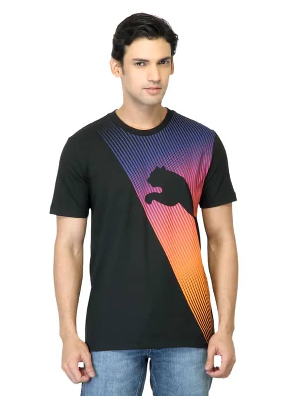 Puma Men Black T-shirt