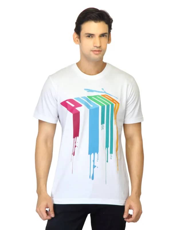 Puma Men Drips White T-shirt