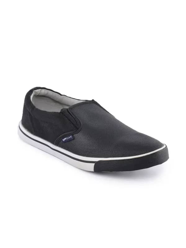 Gas Men Walk Black Casual Shoes