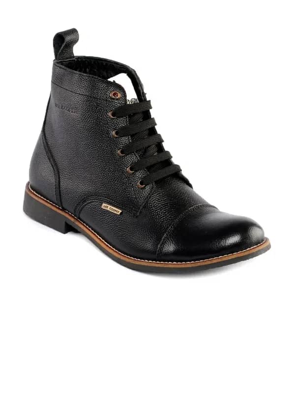 Lee Cooper Men Black Shoes