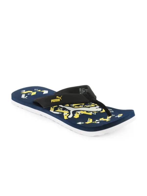 Puma Men Triangle Navy Blue Flip Flops