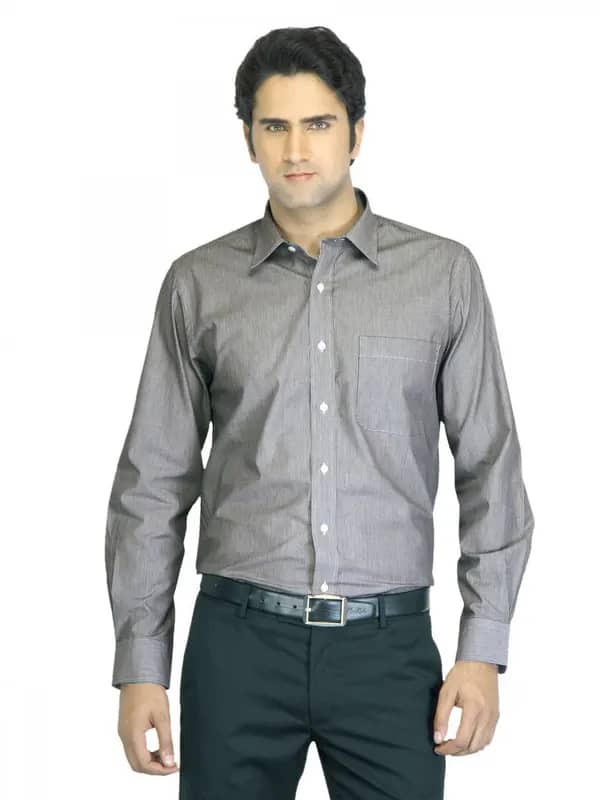 Arrow Men Black Striped Shirt