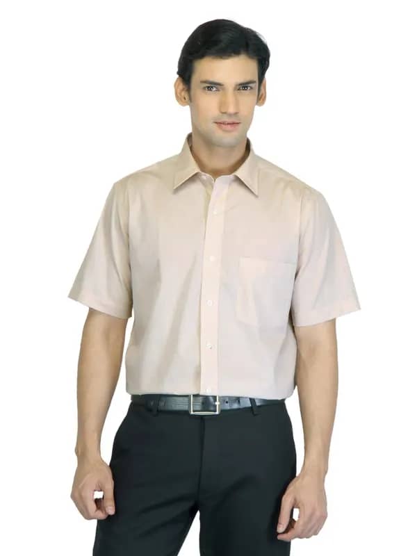 Arrow Men Beige Shirt