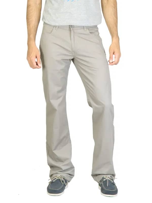 Highlander Men Light Grey Trousers