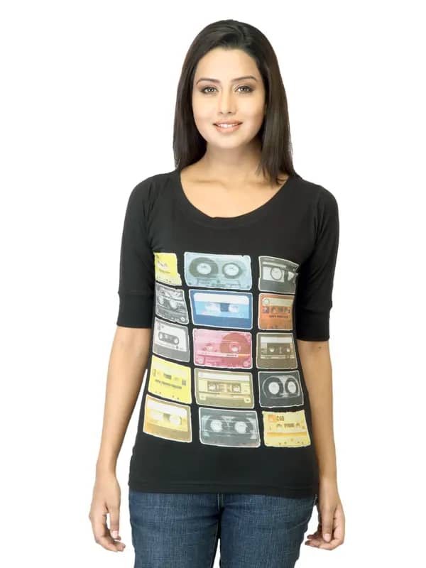 Jealous 21 Women black Printed Top