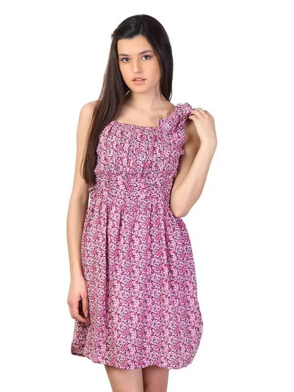 Jealous 21 Women Pink Printed Dress